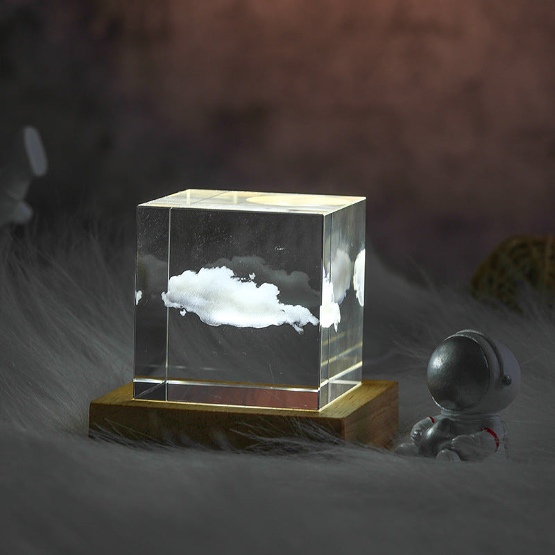 Moon Cube Crystal Light