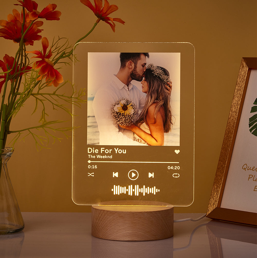 Wood Base Melody Night Light