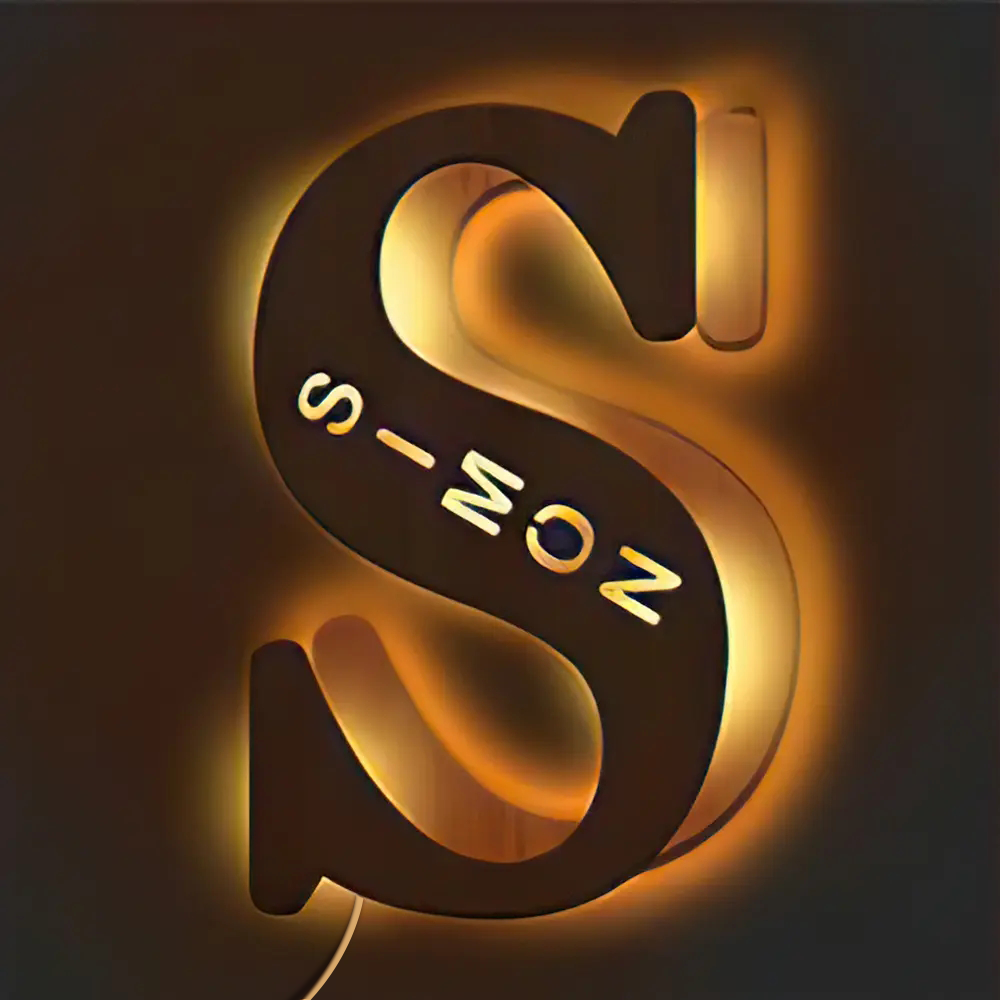 Custom Alphabet Wood Lamp