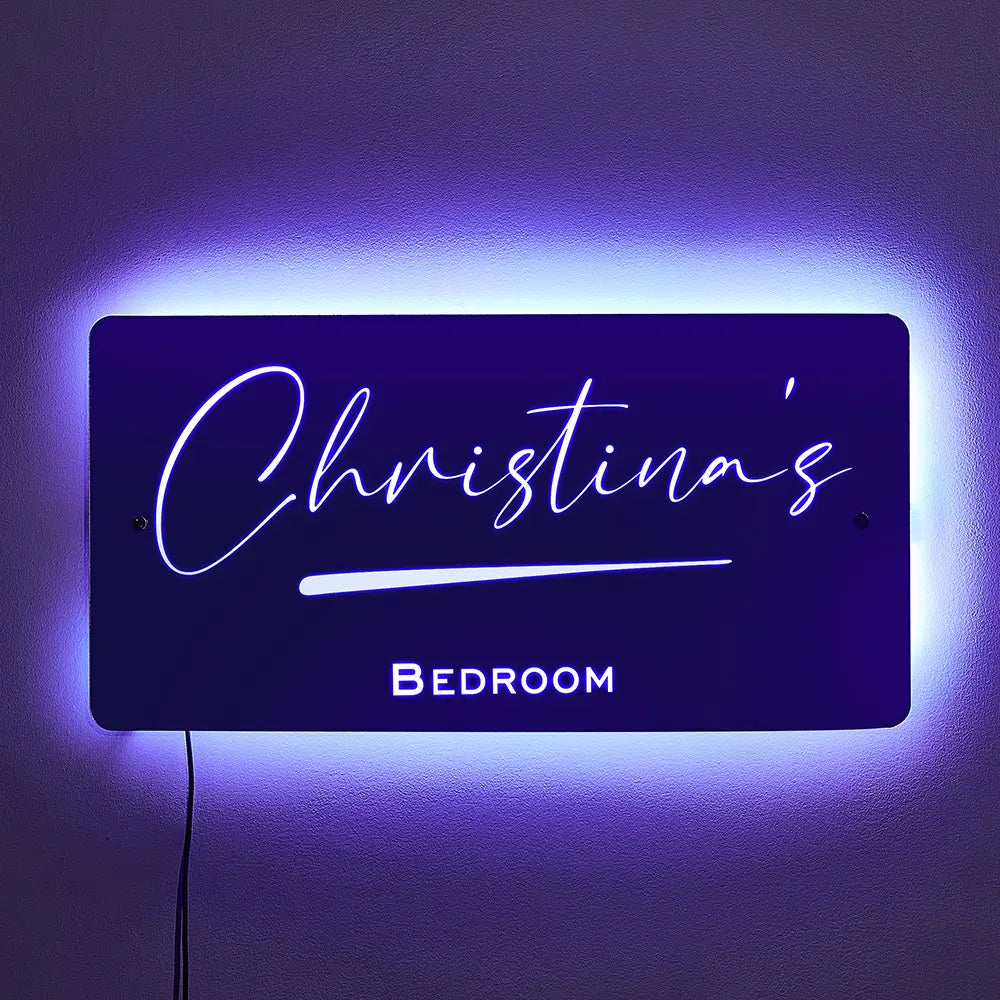 Name Glow Mirror Light