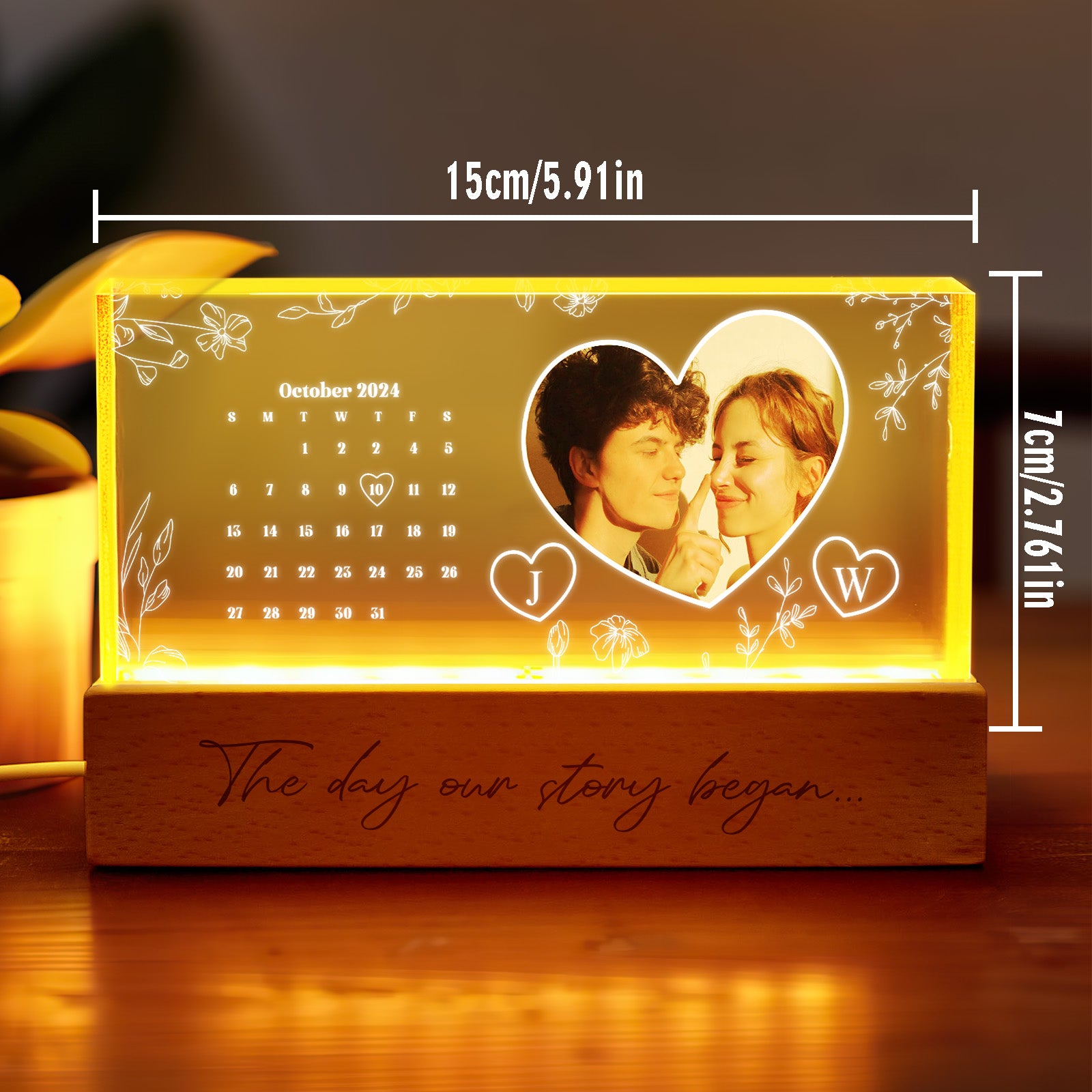 Photo Calendar Night Light