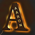 Custom Alphabet Wood Lamp