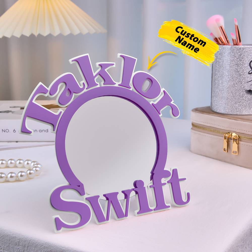 Text Makeup Mirror Light