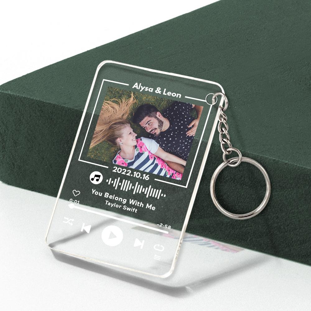 Glass Code Keychain Light