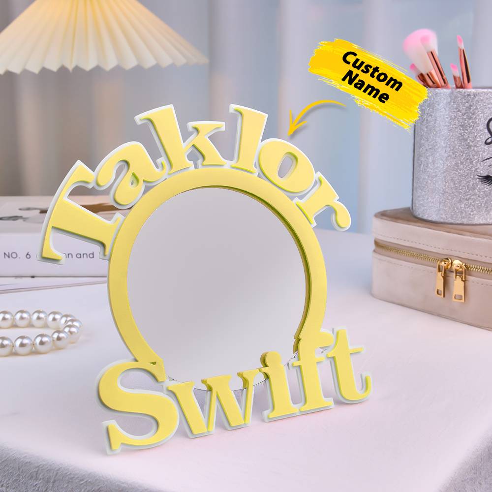 Text Makeup Mirror Light