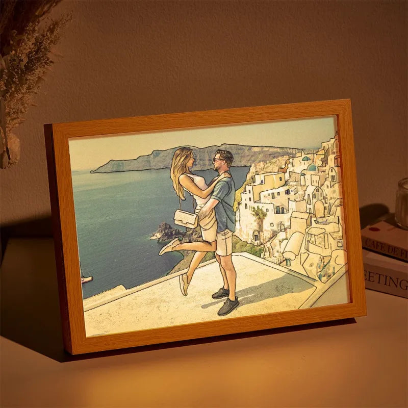 Line Art Photo Night Light