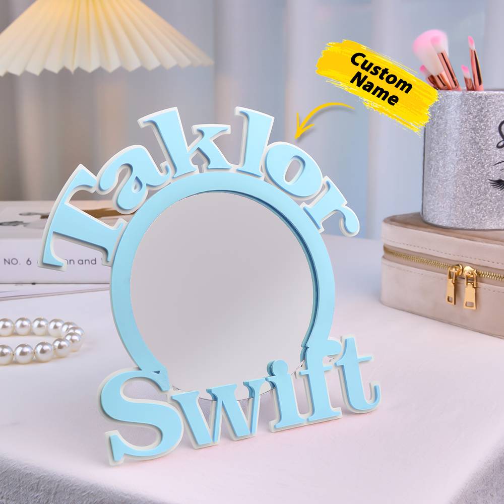 Text Makeup Mirror Light