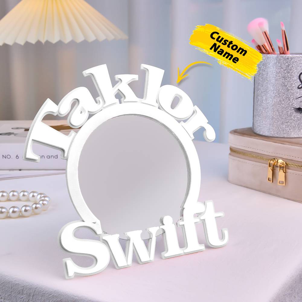 Text Makeup Mirror Light