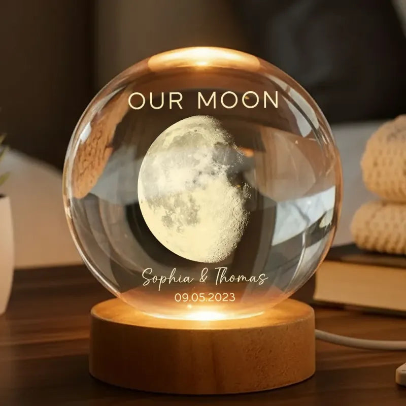 Crystal Moon Night Light