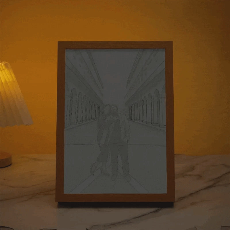 Line Art Photo Night Light